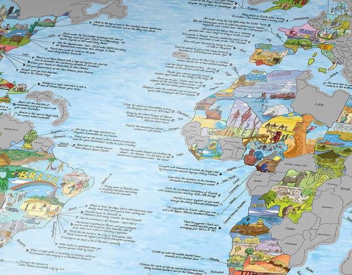 Awesome Maps | Bucketlist Scratch Karte