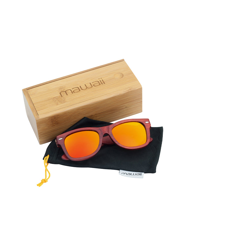 Mawaii Sonnenbrille | Bamboo Red