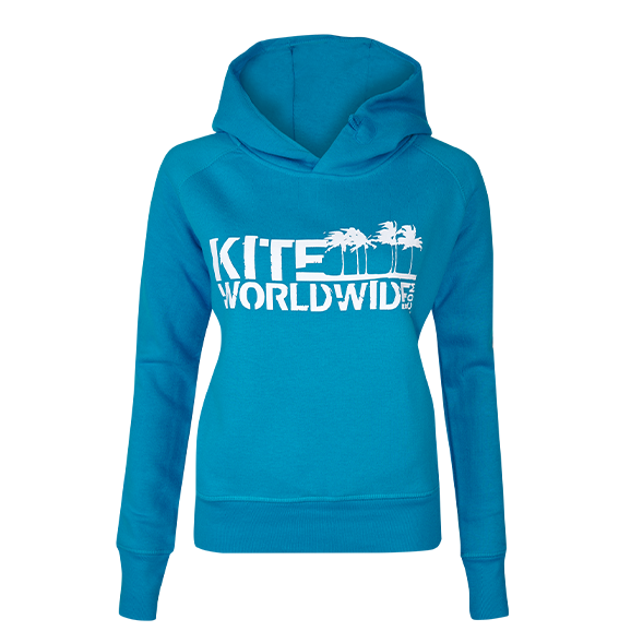 KiteWorldWide Hoodie Women | Logo Türkis